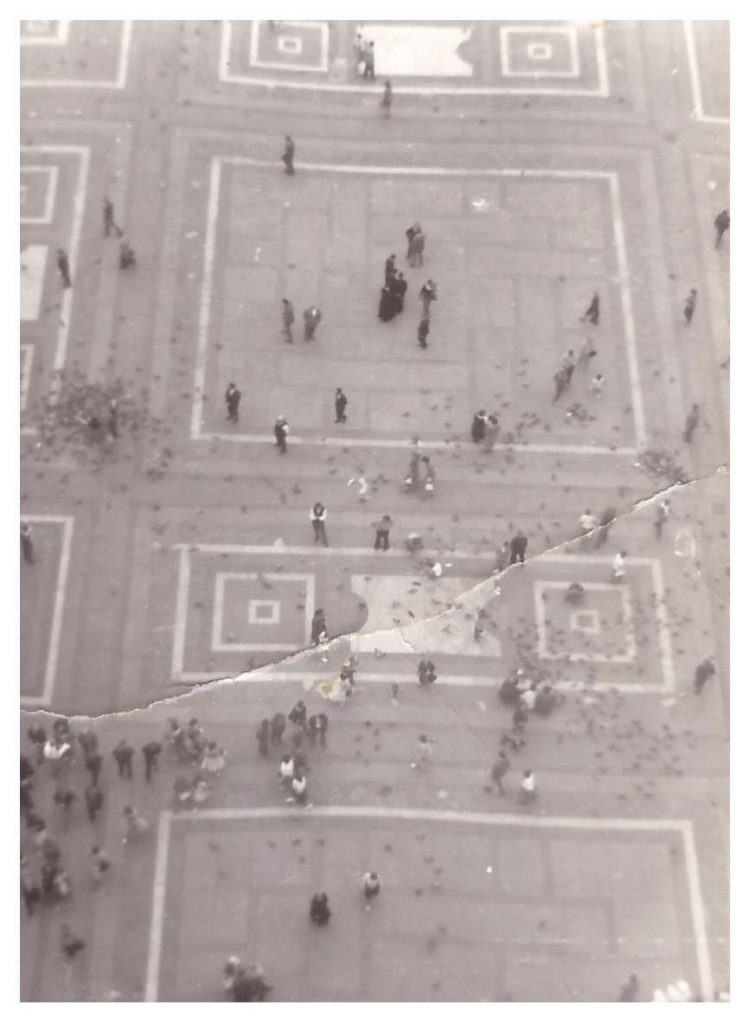 Milano Piazza Duomo vista dalle terrazze del Duomo